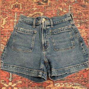 Madewell High Rise Denim Shorts Blue Size 25